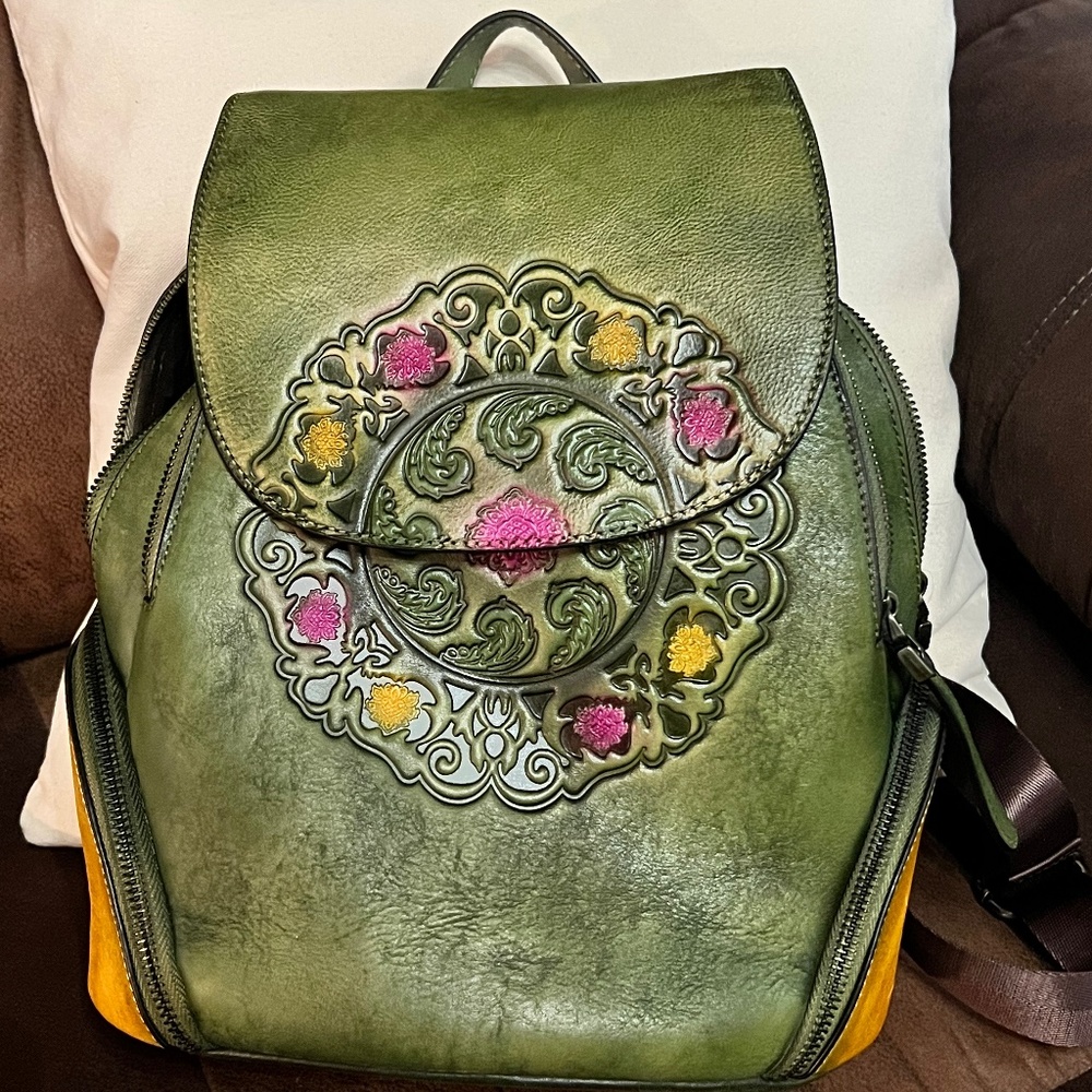 Custom Leather Backpack - image 1